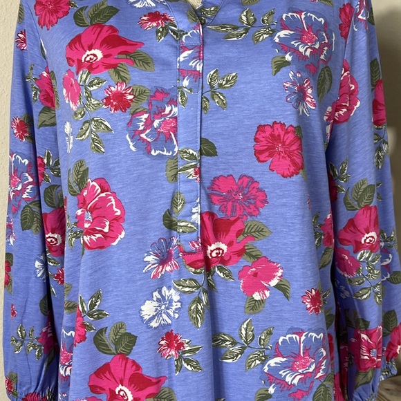 Julipa L/XL Purple Floral Blouse - Picture 3 of 13